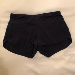 Navy lulu lemon shorts sz 2